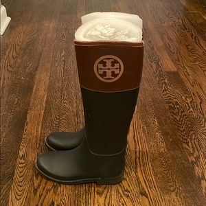 Size 7 Tory Burch Rain Boots